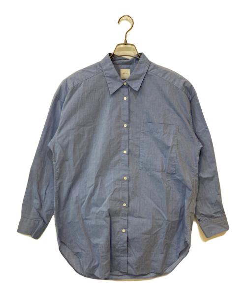 Spick and Span（スピック＆スパン）Spick and Span (スピックアンドスパン) 50コットンオーバーシャツ ブルー サイズ:Freeの古着・服飾アイテム