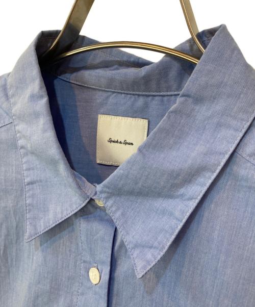 Spick and Span（スピック＆スパン）Spick and Span (スピックアンドスパン) 50コットンオーバーシャツ ブルー サイズ:Freeの古着・服飾アイテム