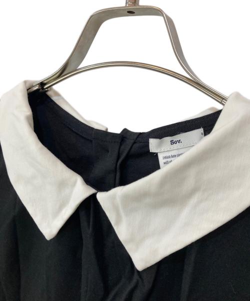 Sov.（ソブ）Sov. (ソブ) バックボタンブラウス ブラック サイズ:Freeの古着・服飾アイテム