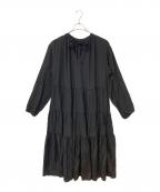 ANNE COQUINEアンコキーヌ）の古着「2WAYティアードワンピース」｜ブラック