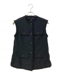 Loulou Willoughby（ルルウィルビー）の古着「カラミツイードジレ」｜ブラック