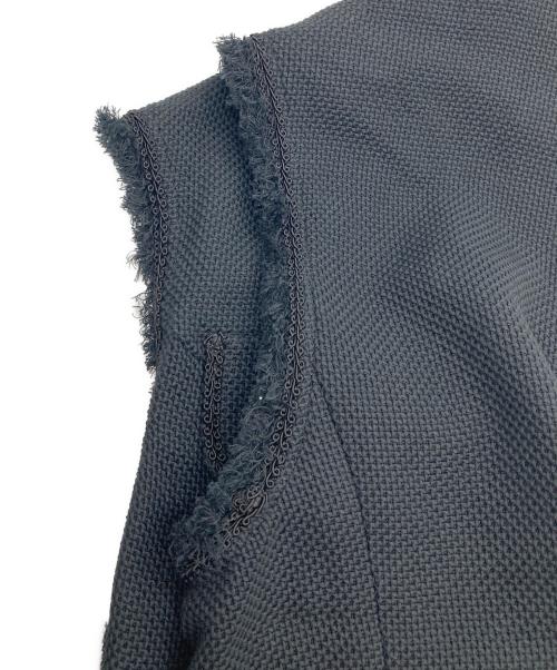 Loulou Willoughby（ルルウィルビー）Loulou Willoughby (ルルウィルビー) カラミツイードジレ ブラック サイズ:2の古着・服飾アイテム