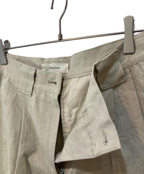 TODAYFUL（トゥデイフル）TODAYFUL (トゥデイフル) Doubletuck Chino Pants ベージュ サイズ:36の古着・服飾アイテム