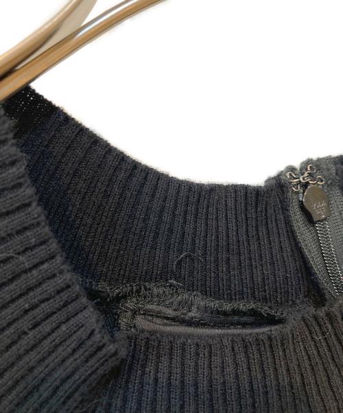 AULA AILA（アウラアイラ）AULA AILA (アウラアイラ) プリーツホルターワンピース ブラックの古着・服飾アイテム