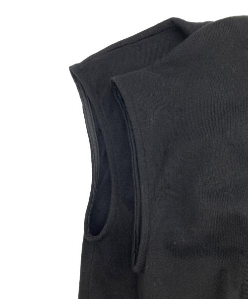 AULA AILA（アウラアイラ）AULA AILA (アウラアイラ) プリーツホルターワンピース ブラックの古着・服飾アイテム