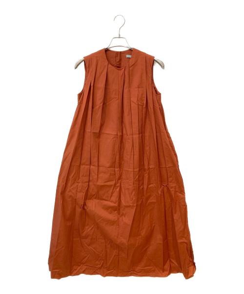 theory luxe（セオリーリュクス）theory luxe (セオリーリュクス) HATCH MANUELA ノースリーブ ワンピース オレンジ サイズ:38の古着・服飾アイテム