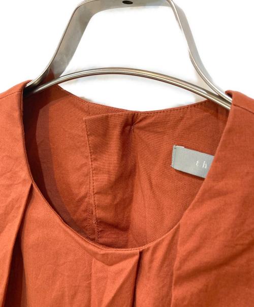 theory luxe（セオリーリュクス）theory luxe (セオリーリュクス) HATCH MANUELA ノースリーブ ワンピース オレンジ サイズ:38の古着・服飾アイテム