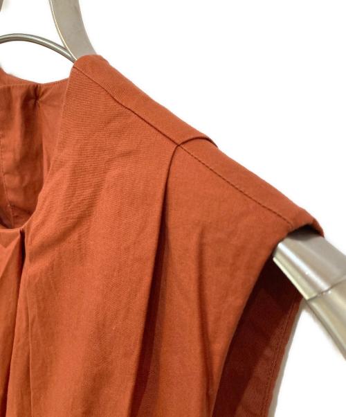theory luxe（セオリーリュクス）theory luxe (セオリーリュクス) HATCH MANUELA ノースリーブ ワンピース オレンジ サイズ:38の古着・服飾アイテム