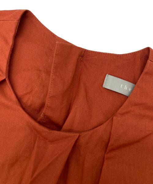 theory luxe（セオリーリュクス）theory luxe (セオリーリュクス) HATCH MANUELA ノースリーブ ワンピース オレンジ サイズ:38の古着・服飾アイテム