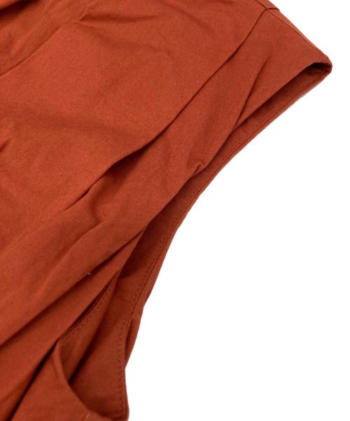 theory luxe（セオリーリュクス）theory luxe (セオリーリュクス) HATCH MANUELA ノースリーブ ワンピース オレンジ サイズ:38の古着・服飾アイテム