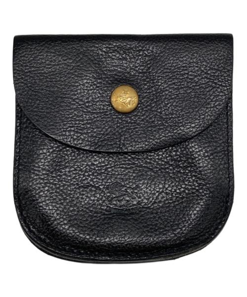 IL BISONTE（イル ビゾンテ）IL BISONTE (イル ビゾンテ) 2つ折り ラウンド コンパクトウォレット ブラック サイズ:-の古着・服飾アイテム