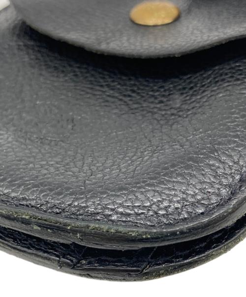 IL BISONTE（イル ビゾンテ）IL BISONTE (イル ビゾンテ) 2つ折り ラウンド コンパクトウォレット ブラック サイズ:-の古着・服飾アイテム