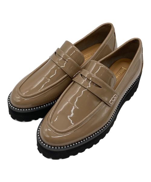 GEMMA LINN（ジェマ リン）GEMMA LINN (ジェマ リン) スタッズローファー ブラウン サイズ:37の古着・服飾アイテム