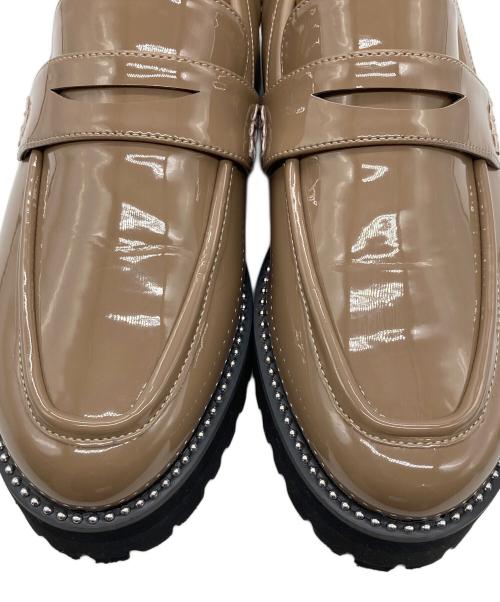 GEMMA LINN（ジェマ リン）GEMMA LINN (ジェマ リン) スタッズローファー ブラウン サイズ:37の古着・服飾アイテム