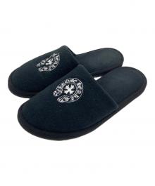 CHROME HEARTS（クロムハーツ）の古着「ホースシュー刺繍ホテルスリッパ」｜ブラック