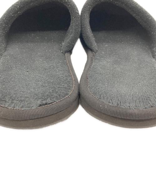 CHROME HEARTS（クロムハーツ）CHROME HEARTS (クロムハーツ) ホースシュー刺繍ホテルスリッパ ブラック サイズ:Mの古着・服飾アイテム