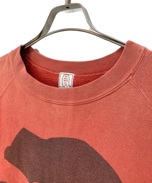 A BATHING APE（ア ベイシング エイプ）A BATHING APE (ア ベイシング エイプ) 90s 大猿 フェイススウェット レッド サイズ:Mの古着・服飾アイテム