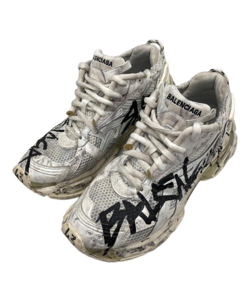 BALENCIAGA（バレンシアガ）BALENCIAGA (バレンシアガ) RUNNER グラフィティローカットスニーカー ホワイト サイズ:USA10の古着・服飾アイテム