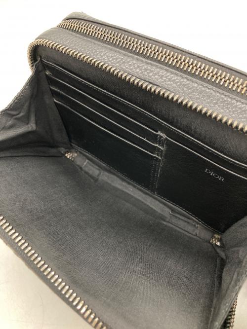 Dior（ディオール）Dior (ディオール) ジップポーチ ディオール オブリーク ジャカード アイボリー サイズ:-の古着・服飾アイテム