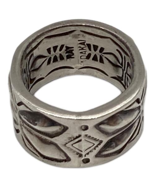 RAY ADAKAI（レイアダカイ）RAY ADAKAI (レイアダカイ) マルチカラーストーンインレイ&スタンプワーク リング シルバー サイズ:-の古着・服飾アイテム