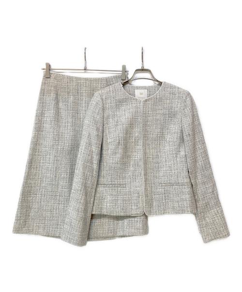 AMACA（アマカ）AMACA (アマカ) ツイードセットアップ グレー サイズ:36の古着・服飾アイテム