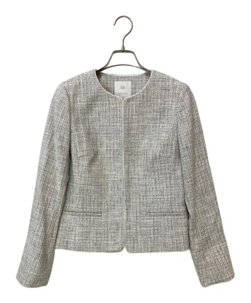AMACA（アマカ）AMACA (アマカ) ツイードセットアップ グレー サイズ:36の古着・服飾アイテム
