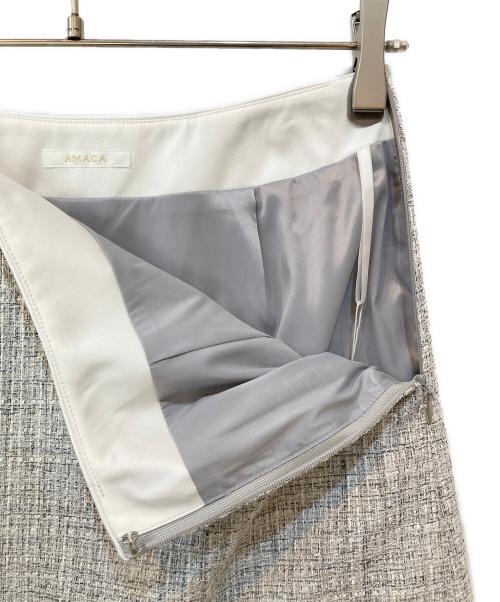 AMACA（アマカ）AMACA (アマカ) ツイードセットアップ グレー サイズ:36の古着・服飾アイテム