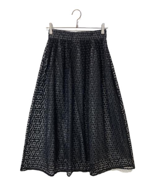 Maglie（マーリエ）Maglie (マーリエ) スター刺繍レーススカート ブラック サイズ:9の古着・服飾アイテム