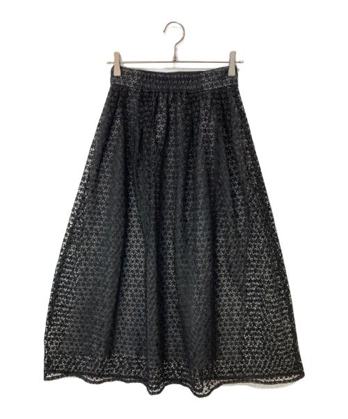 Maglie（マーリエ）Maglie (マーリエ) スター刺繍レーススカート ブラック サイズ:9の古着・服飾アイテム