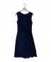TADASHI SHOJI（タダシ ショージ）の古着「ドレープノースリーブドレス」｜ネイビー