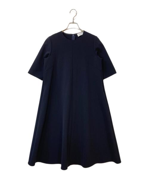 S.ESSENTIALS（エス エッセンシャルズ）S.ESSENTIALS (エス エッセンシャルズ) 半袖ワンピース ネイビー サイズ:36の古着・服飾アイテム