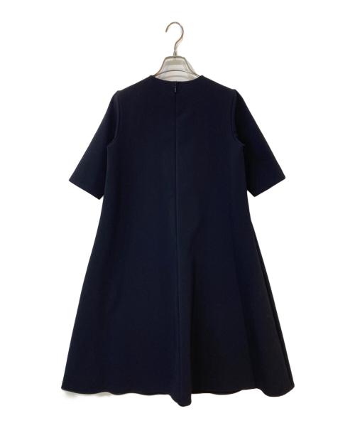 S.ESSENTIALS（エス エッセンシャルズ）S.ESSENTIALS (エス エッセンシャルズ) 半袖ワンピース ネイビー サイズ:36の古着・服飾アイテム