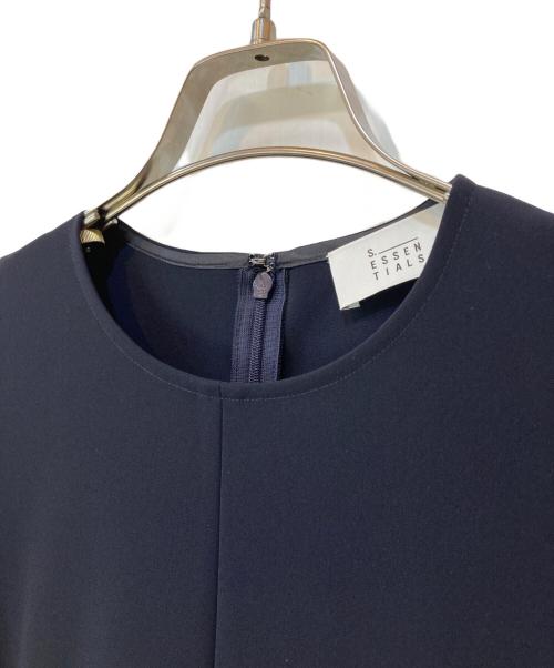 S.ESSENTIALS（エス エッセンシャルズ）S.ESSENTIALS (エス エッセンシャルズ) 半袖ワンピース ネイビー サイズ:36の古着・服飾アイテム