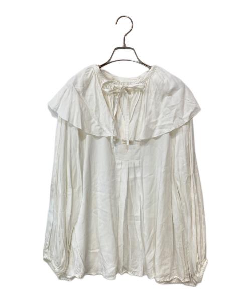 willfully（ウィルフリー）willfully (ウィルフリー) 2WAY フリルカラーブラウス ホワイト サイズ:Fの古着・服飾アイテム