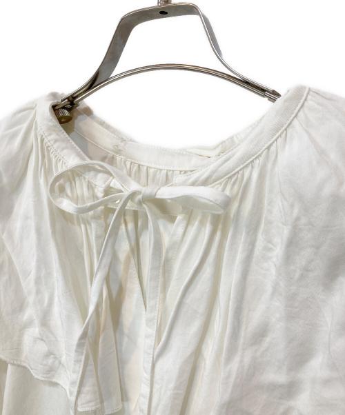 willfully（ウィルフリー）willfully (ウィルフリー) 2WAY フリルカラーブラウス ホワイト サイズ:Fの古着・服飾アイテム