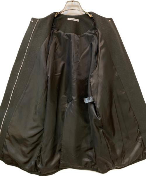 BEAUTY&YOUTH（ビューティーアンドユース）BEAUTY&YOUTH (ビューティーアンドユース) ウールブレンド ノーカラーミドルコート グレー サイズ:Mの古着・服飾アイテム