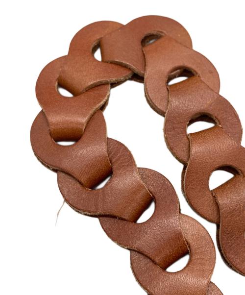 LIDnM（リドム）LIDnM (リドム) Life LEATHER CHAIN BELT ブラウン サイズ:-の古着・服飾アイテム