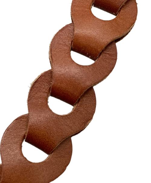 LIDnM（リドム）LIDnM (リドム) Life LEATHER CHAIN BELT ブラウン サイズ:-の古着・服飾アイテム