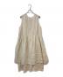 TSUHARU by samansa Mos2 (ツハル バイ サマンサモスモス) ノースリピンタックワンピース ベージュ サイズ:M：9000円