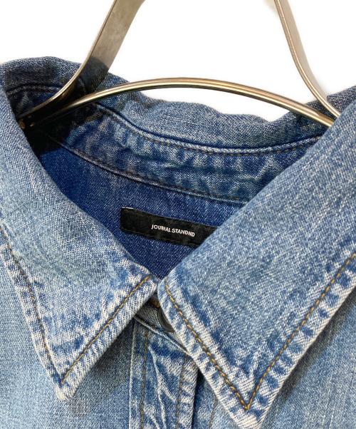 JOURNAL STANDARD（ジャーナルスタンダード）JOURNAL STANDARD (ジャーナルスタンダード) ライトオンスデニムクロップドシャツ インディゴ サイズ:Freeの古着・服飾アイテム