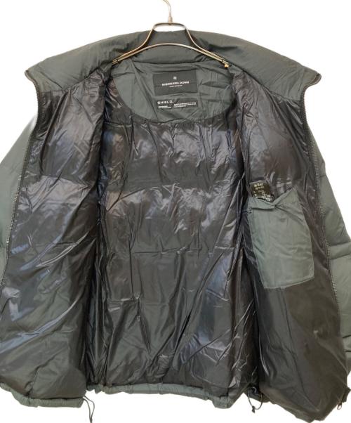 nano・universe（ナノ・ユニバース）nano・universe (ナノ・ユニバース) SHIELD A1 ALPHA/シールドアルファ 西川ダウンジャケット グレー サイズ:Lの古着・服飾アイテム