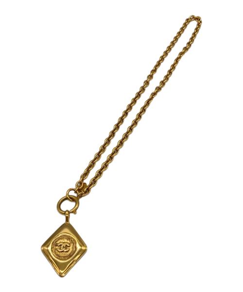 CHANEL（シャネル）CHANEL (シャネル) ココマーク ひし形モチーフ チェーンネックレス ゴールド サイズ:-の古着・服飾アイテム