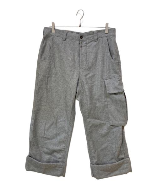 Maison Margiela（メゾンマルジェラ）Maison Margiela (メゾンマルジェラ) 14AW ロールアップ ウールカーゴパンツ グレー サイズ:48の古着・服飾アイテム
