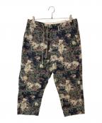 MIHARA YASUHIROミハラヤスヒロ）の古着「バラ柄パンツ」｜ブラック