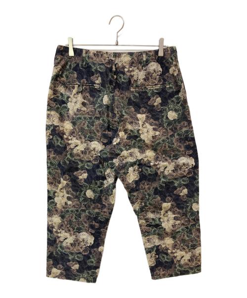 MIHARA YASUHIRO（ミハラヤスヒロ）MIHARA YASUHIRO (ミハラヤスヒロ) バラ柄パンツ ブラック サイズ:Mの古着・服飾アイテム