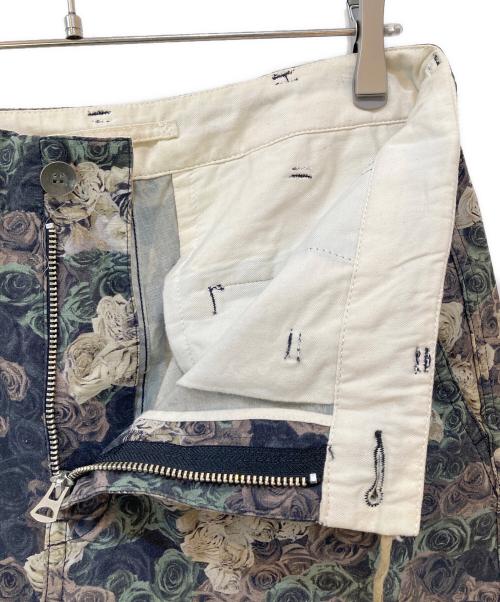 MIHARA YASUHIRO（ミハラヤスヒロ）MIHARA YASUHIRO (ミハラヤスヒロ) バラ柄パンツ ブラック サイズ:Mの古着・服飾アイテム