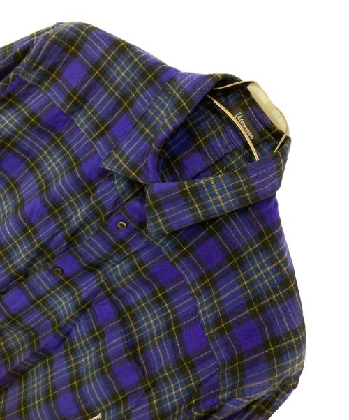 UNDERCOVERISM（アンダーカバーイズム）UNDERCOVERISM (アンダーカバーイズム) 22SS コットンCK後パッカリングロングシャツ パープル サイズ:3の古着・服飾アイテム