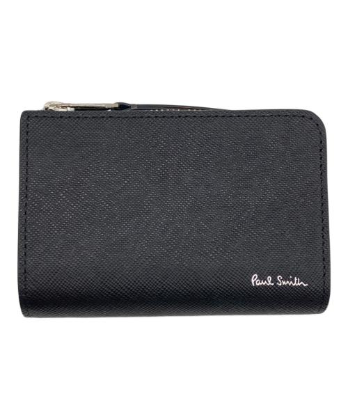 PAUL SMITH（ポールスミス）PAUL SMITH (ポールスミス) ブライトストライププラーコイン＆キーケース ブラック サイズ:-の古着・服飾アイテム