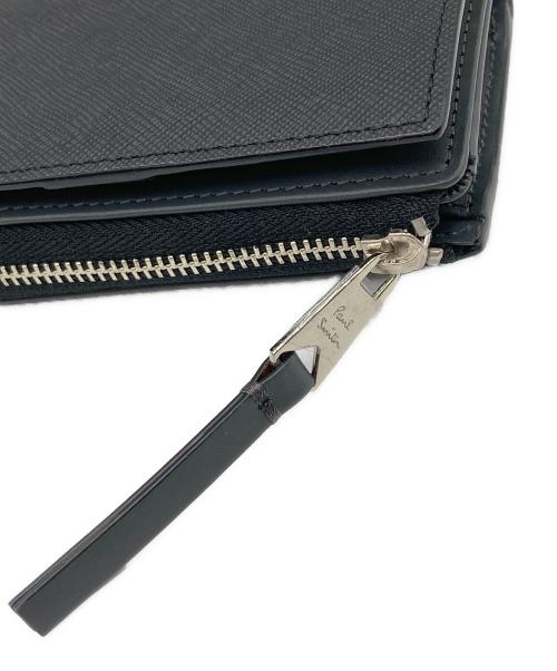 PAUL SMITH（ポールスミス）PAUL SMITH (ポールスミス) ブライトストライププラーコイン＆キーケース ブラック サイズ:-の古着・服飾アイテム