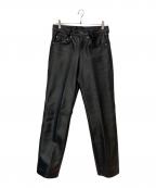 Schottショット）の古着「Leathercraft Process カウレザーパンツ」｜ブラック